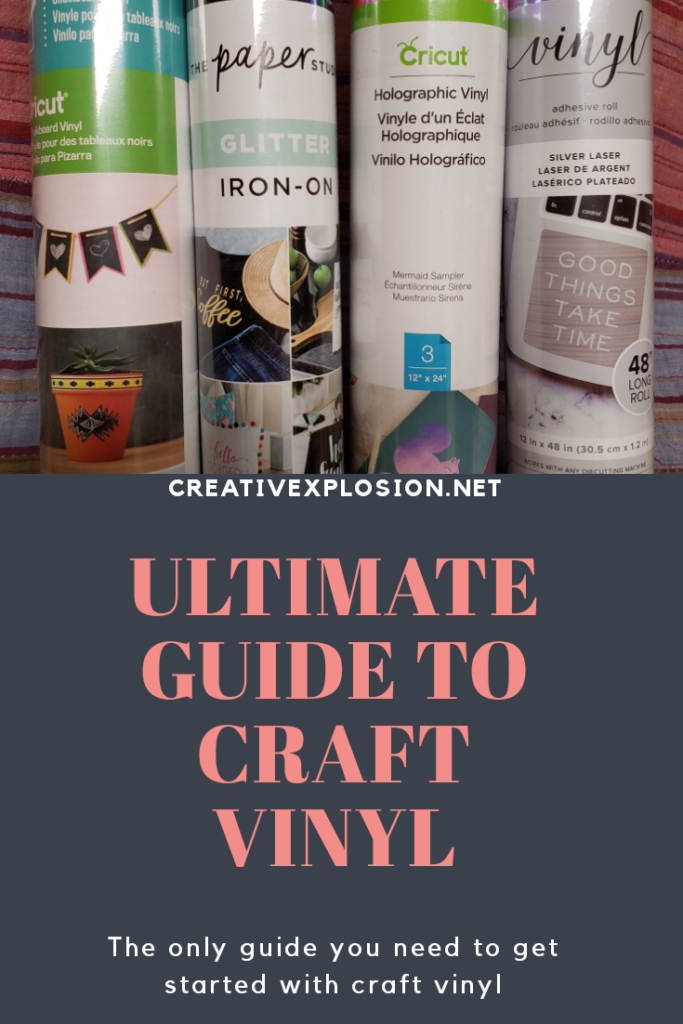 The ultimate guide to vinyl for Cricut users.  The only guide you need to get started with craft vinyl