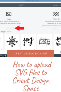 How To Upload An SVG File To Cricut Design Space - Creativexplosion